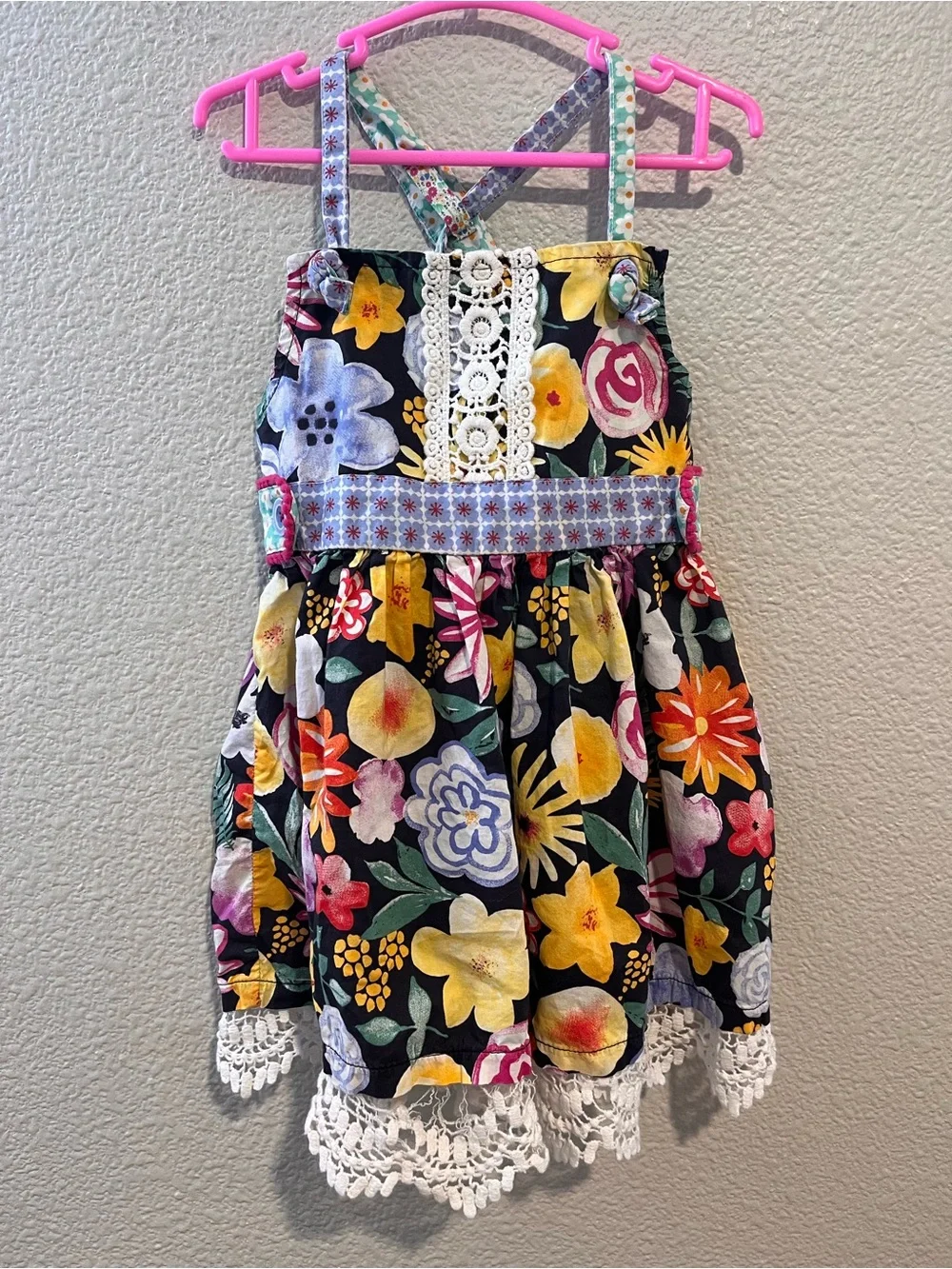 Matilda Jane 100% Cotton Floral Tunic Dress Top Size 4